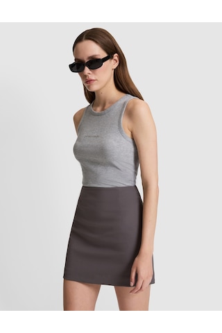 Pierre Cardin Kadın Gri Melanj Bluz Örme 50319825-vr086