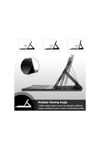 Taşınabilir Ayrılabilir Tablet Koruyucu Kılıf, Samsung Tab A7 10.4 2020/t500/t505/t507 İle Uyumlu Bt Klavye Kalem Yuvası, Pembe