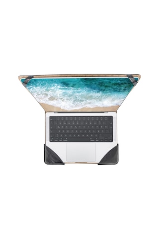 Bouletta Chester Deri 13-14 inç Apple Uyumlu MacBook Kılıfı RST1 Siyah