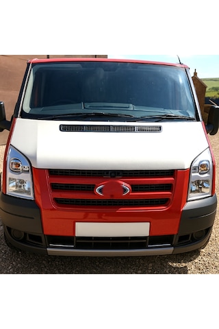 Ford Transit 2006 2013 Tam Kaput Maskesi Beyaz Görünüm Taş Ve Güneş Koruma 1 Adet