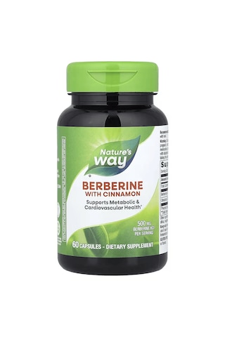 Nature's Way Berberine Hcl With Cinnamon Weight Management 60 Caps