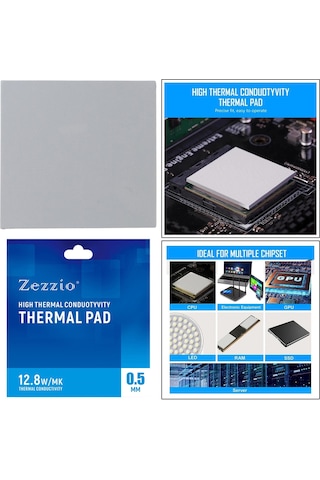 Suntek Gpu Cpu 0.5 Mm Için Silikon Termal Ped 120x120mm Isı