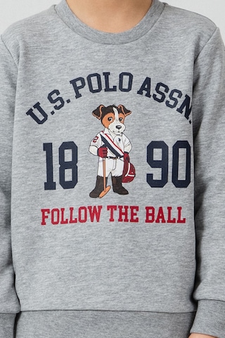 U.S. Polo Assn. Erkek Çocuk Baskılı Gri Uzun Kol Eşofman Takımı Us2632-c-v1 Us2632-c-v1