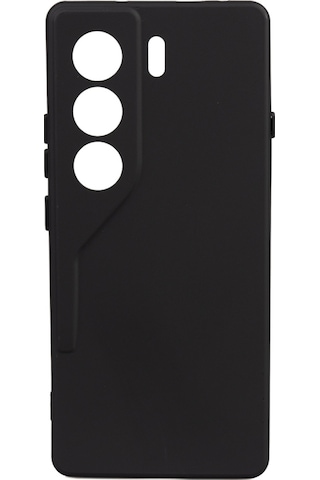 Noktaks - Tecno Uyumlu Tecno Camon 40 4g - Kılıf Mat Soft Esnek Biye Silikon T37130 Siyah