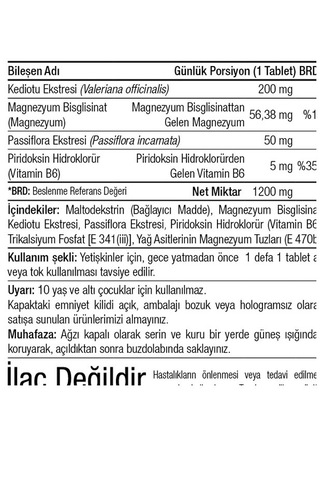 Canfeza Sezgin Magnezyum İçeren Takviye Edici Gıda 30 Tablet