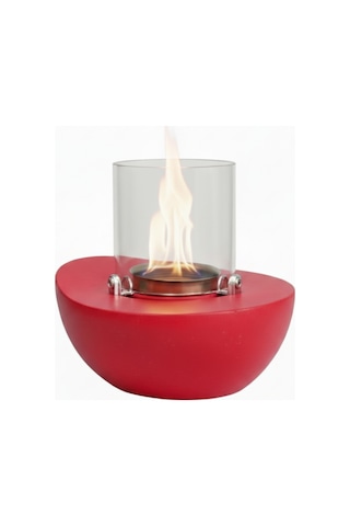 Meta Kırmızı Biyoetanol Masaüstü Şömine - 1 Lt Copart Yakıt Hediye