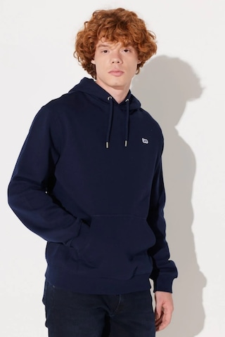 Lee Regular Fit Normal Kesim Pamuk Kapüşonlu Şardonlu Sweatshirt - L80yry Lacivert