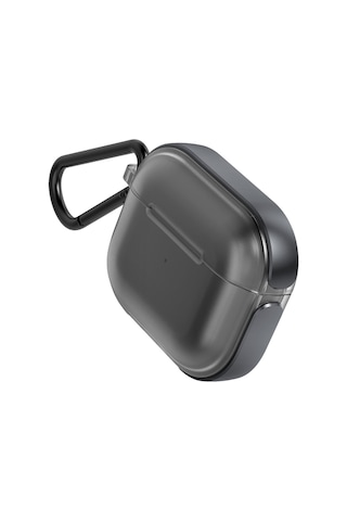 Apple Uyumlu AirPods 3.Nesil Kılıf Askı Aparatlı Raptic Air Serisi Kılıf Siyah