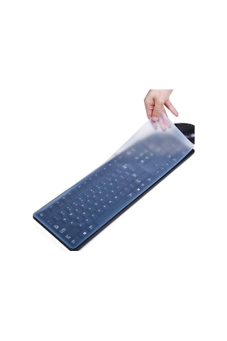 Bilgisayar Pc Klavye Silikon Koruyucu - 45*14Cm
