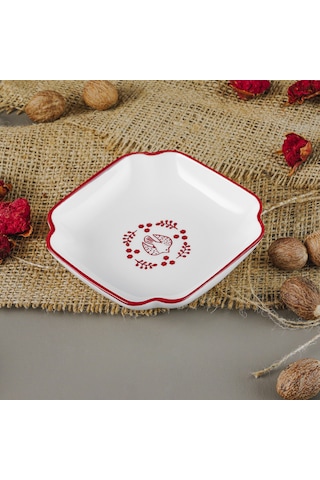 Aryıldız Red Bird Köşeli Tabak 10 Cm Çok Renkli