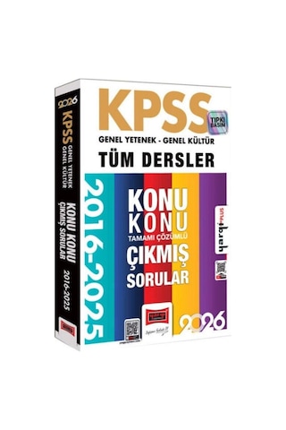 Yargı Yayınları 2026 Kpss Genel Kültür Genel Yetenek Tüm Dersler Tamamı Çözümlü 9 Yıl Çıkmış Sorular