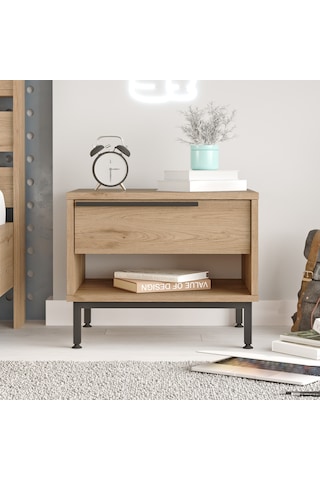 Robin Home Lidya Komodin Çekmeceli Metal Ayaklı Sepet