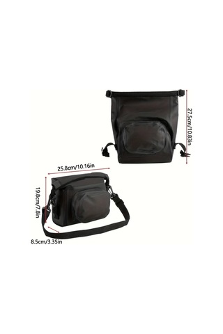 Willowhaven Yellow 1 Adet Dağ Bisikleti Ekipmanı Sürüş Çantası Büyük Kapasiteli Pvc Kumaş Ayrılabilir Tam Sıkıştırmalı Bisiklet Depolama Çantası Haki