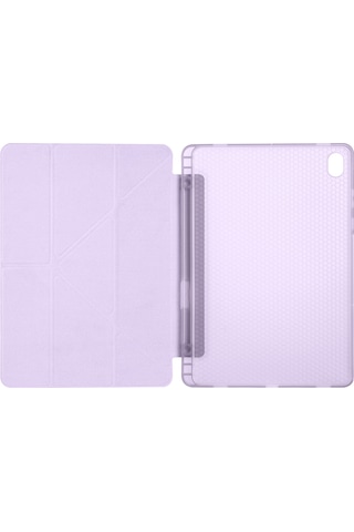 Samsung Galaxy Uyumlu Tab S11 Kılıf Tri Folding Kalem Bölmeli Standlı Kılıf Arka Kapak