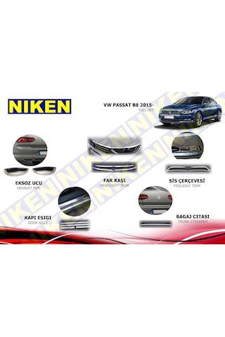 Vw Passat B8 Krom Nikelaj Seti 12 Parça 2015+