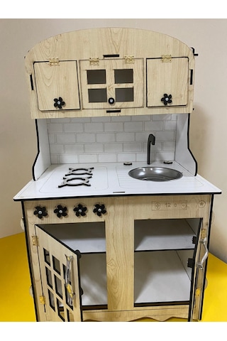 88X60 Ahşap Oyun Mutfak