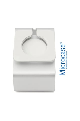 Apple Uyumlu Watch Seri 5 40 Mm Için Alüminyum Şarj Standı - Gümüş