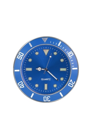 Araç İçi Yapıştırma Saat Araba Işıklı Saat Mavi