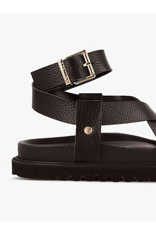Terlik Kadın Diğer Zaha Embossed G106322 Genuins Leather Dark Siyah