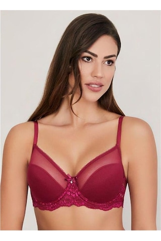 Eros Ersk300 Venüs Toparlayıcı Cuplı Tek Sütyen - Vişne Vişne