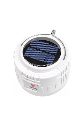 ŞARJLI SOLAR LED IŞILDAK – KAMP FENERİ GÜNEŞ ENERJİ PANELİ Beyaz