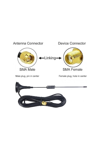 Sma 3g /4 G Vın Modem Anteni Sma Erkek Mobil Gsm Anteni 5 Dbı