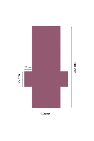 %100 Pamuk Şezlong Havlusu Mürdüm 60x180 Cm - Hızlı Kuruyan Plaj Ve Havuz Havlusu