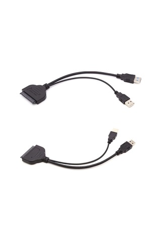 Usb Sata Kablosu Usb 3.0 - Sata 3 Adaptör Bilgisayar Kabloları Konektörleri Usb Sata Adaptör Kablo Desteği 2.5 İnç Ssd Hdd Sabit Sürücü, Siyah