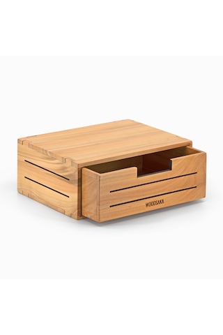 Woodsaka - 3line Mini Çekmece - Masaüstü Kutu