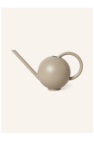 Ferm Living Lıvıng Orb Sulama Kabı, 2 L, Mat Boyalı Paslanmaz Çelik, Organik Tasarım Bahçe Kovaları Bej