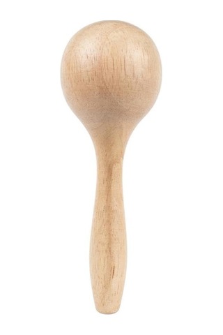 15 Cm Ahşap Ritim Aleti Marakas, Eğlenceli Sesler Açık Gri