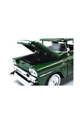 Motor Max Koleksiyon 1 / 24 Ölçek 1958 Gmc 100 Pickup Model Metal Araba Yeşil