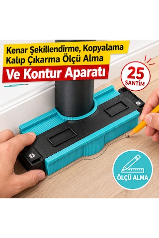 Kenar Şekillendirme, Kalıp Çıkarma Ve Kontur Aparatı 25 Cm Açık Mavi