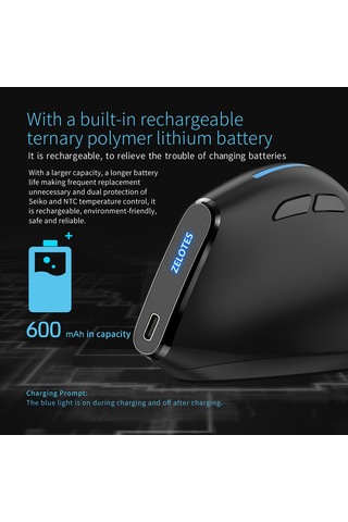 Geeksen 2.4g Kablosuz Fare, 10m Menzil, 3 Ayarlı Dpı, Ergonomik Tasarım, Usb Alıcılı, Hızlı Ve Kararlı Performans Diğer