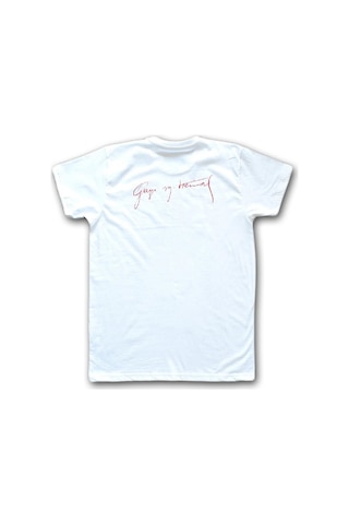 Atatürk Kadın Kısa Kollu T-Shirt - Beyaz Çok Renkli