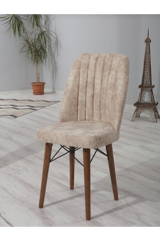 Abc Concept Paris Serisi A+ Kalite Kare Gold Sandalye Krem