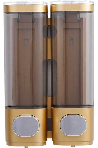 Novahub Altın Duvara Monte Banyo Duş Pompası Dispenseri & Organizatör - Şampuan, Losyon, Vücut Yıkama Seti Altın