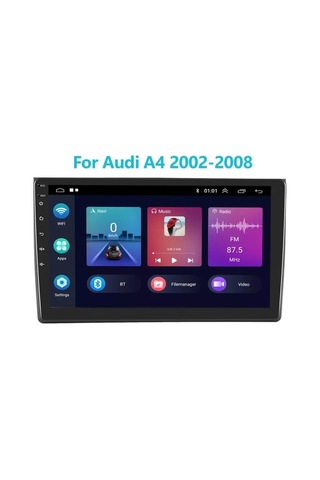 Audi A4 2002-2007 Android 2 GB Ram + 32 GB Rom Carplay Multimedya NavigasyonJAPON SERİ
