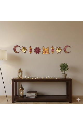 Dekoratif Banner Ramazan Bordo Gold 160cm Diğer