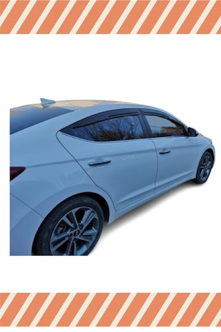Hyundai Elantra 2016-2020 Modellerine Özel 4'lü Mügen Tip Cam Rüzgarlığı