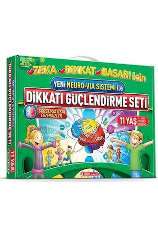 Yeni Neuro-Via Sistemi İle Dikkati Güçlendirme Seti 11 Yaş - Osman Abalı - Adeda