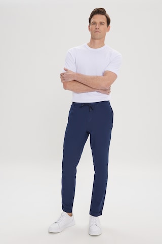 Ac&Co / Altınyıldız Classics Slim Fit Dar Kesim Beli Bağlamalı Yan Cepli Erkek Pantolon - Lacivert