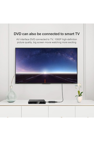 Suntek Rca'dan / Rca'ya Dönüştürücü Kablo Tv Pc Av'ye