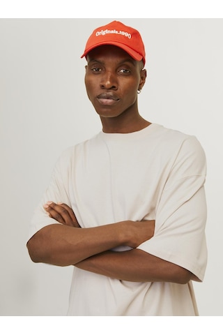 Jack & Jones Erkek Bisiklet Yaka Düz Renk Tisört - Charge - 12259975 Moonbeam Çok Renkli