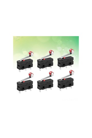Ximistore9 12'li Spdt Mikro Anahtar Seti - 250v 5a, 1no+1nc, Roller Kollu, Anlık Çalışma 5