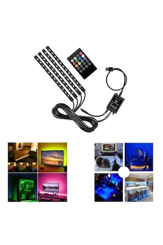 Tv Arkası Aydınlatma Otomobil Ayak Altı Led Monitor Gece Ambians