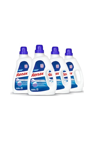 Renax Sıvı Çamaşır Deterjanı Beyaz Ve Renkli 4 x 2520 ML