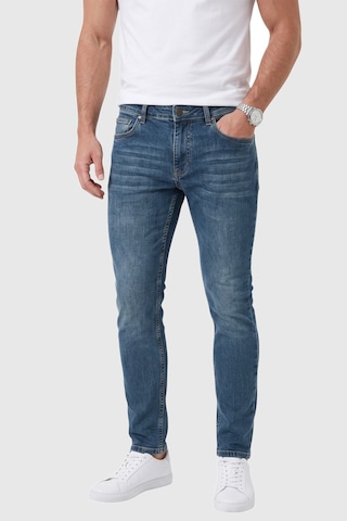 Rizzup Erkek Slim Fit Dar Kesim Likralı Mavi Kot Pantolon Yumuşak Dokulu Esnek Jean 2600692