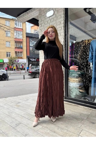 Kraş Etek Kahve Kahve