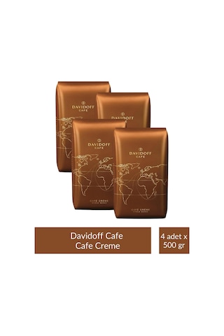 Davidoff Cafe Crema Whole Beans Çekirdek 500 Gr X 4 Adet Çekirdek